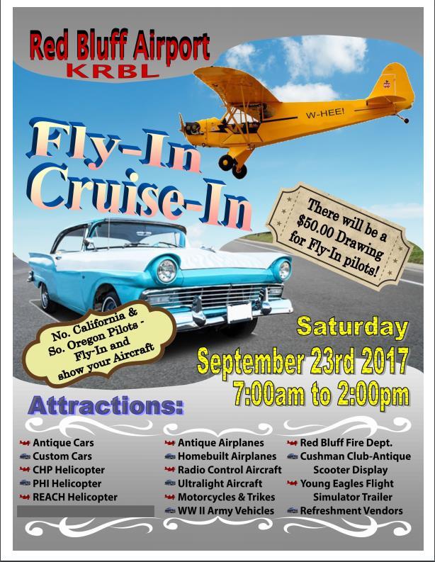 Other Event: Fly-In Cruise-In, Red Bluff Airport, 9/23