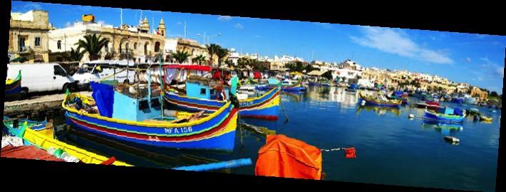 Day 6 Marsaxlokk and the Three Cities Morning 10.00am Drive to Marsaxlokk a typical fshing village in the south of the island.