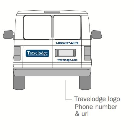 Applications 30 Van Graphics Vehicles act as mobile advertisements for the Travelodge brand.