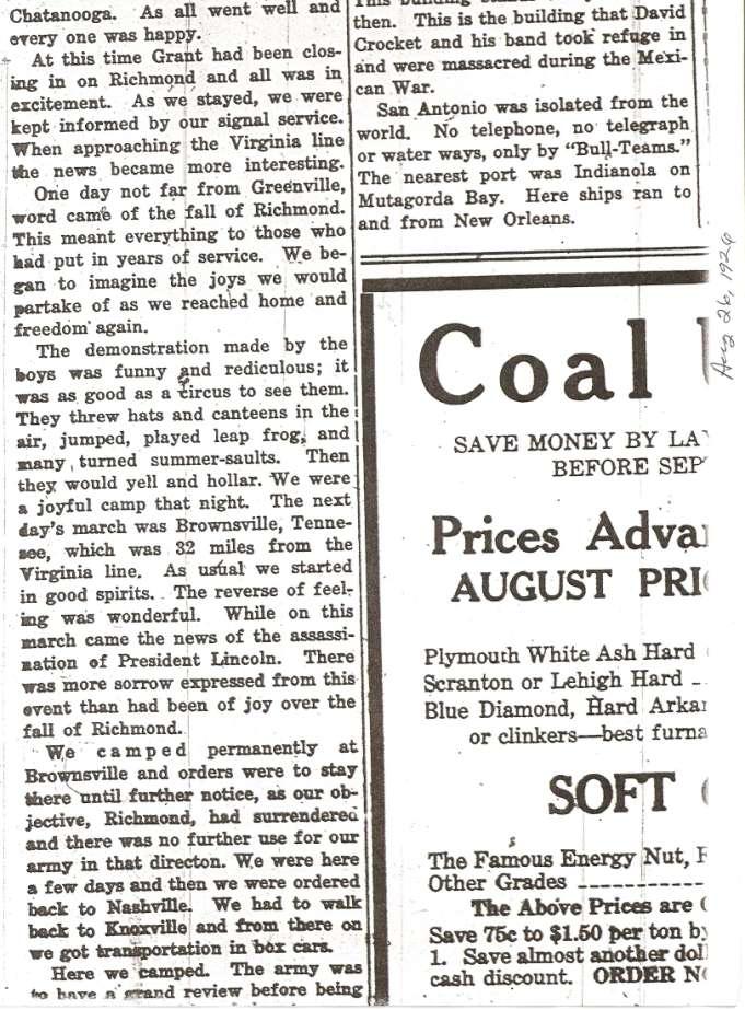 August 26, 1926, Evansville