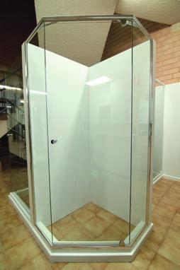 The frameless shower screen is the top of the range and adds a look of luxury and style to your bathroom.