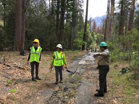 Workday 3 May 17, 2017 The NPS Trail Crew met with the volunteers and leaders at Backpackers Campground to
