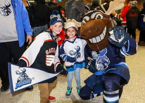 INSIDE BELL MTS PLACE Mick E. Moose! You may see Mick E. Moose walking around saying hi and hugging fans!