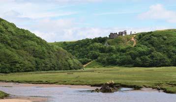 There are local legends and stories which claim to explain the demise of the castle, all of which contribute to the romance of a ruined castle overlooking the sea.