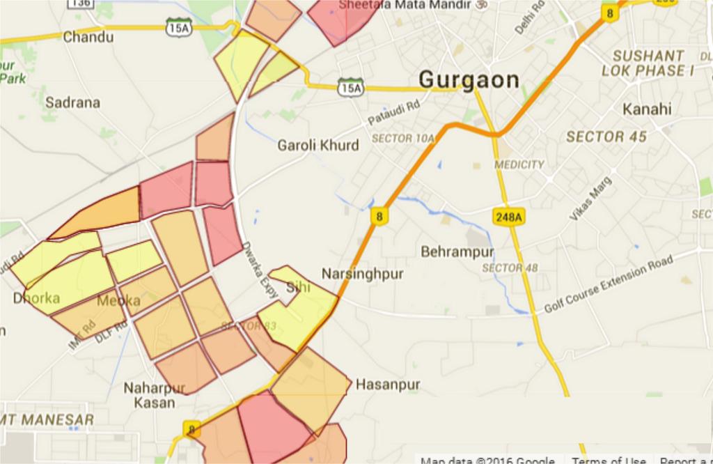Corridor of growth Corridor Description and Rating Areas Included: NEW GURGAON Sectors 76, 77, 78, 79, 79A, 79B,