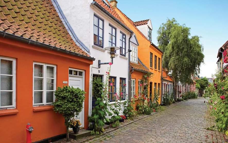 Denmark Self Drive Tour Old Houses in Aarhus by Socrates CASTLES & MANOR HOUSES COPENHAGEN - FUNEN - JUTLAND - COPENHAGEN Daily Departures All Year.