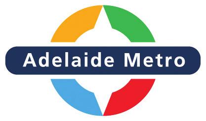 Tram System Map Legend North Red route Glenelg to North Adelaide - All day service - 10 minute