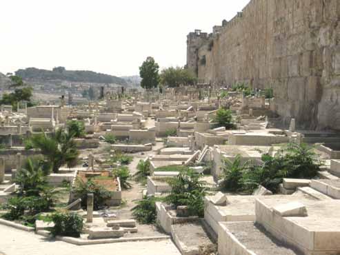 The Bab a-rahmeh Muslim cemetery,