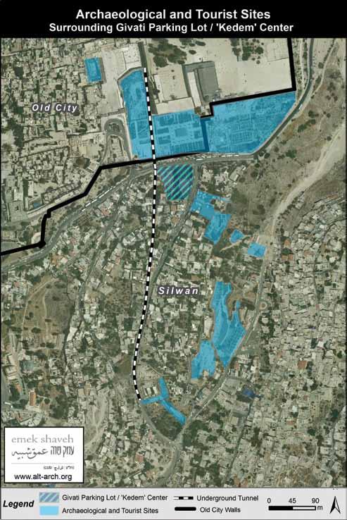 Map 3 Kedem Center/Givati Parking Lot and
