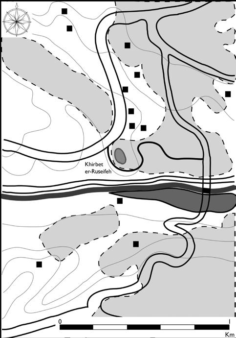 ADAJ 52 (2008) 15. Topographical map of Khirbat ar-rußayfah and its surroundings. 16. Topographical map of Jabal ar-ru ayl, Tall as-sukhna South, Tall as-sukhna North and their surroundings. 17.