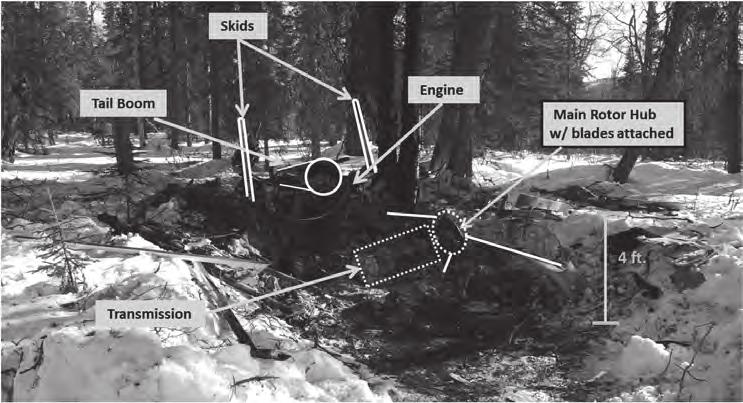 Figure 2. Accident site and location of wreckage and Vision 1000. Vision 1000 cockpit imaging and flight data recording device.