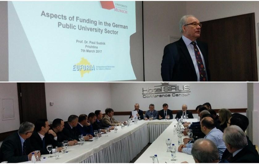 Workshop to train staff and postgraduate students on running Advice Centres for SMEs Staff and postgraduate students from partner universities in Kosovo attended a Workshop on Advice Centres on
