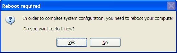 5. Please click "Yes" and restart automatically 6.