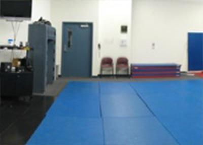 Room 111 Defensive Tactics/Mat room this is a mat room for physical conditioning, arrest methods or defensive tactics training.