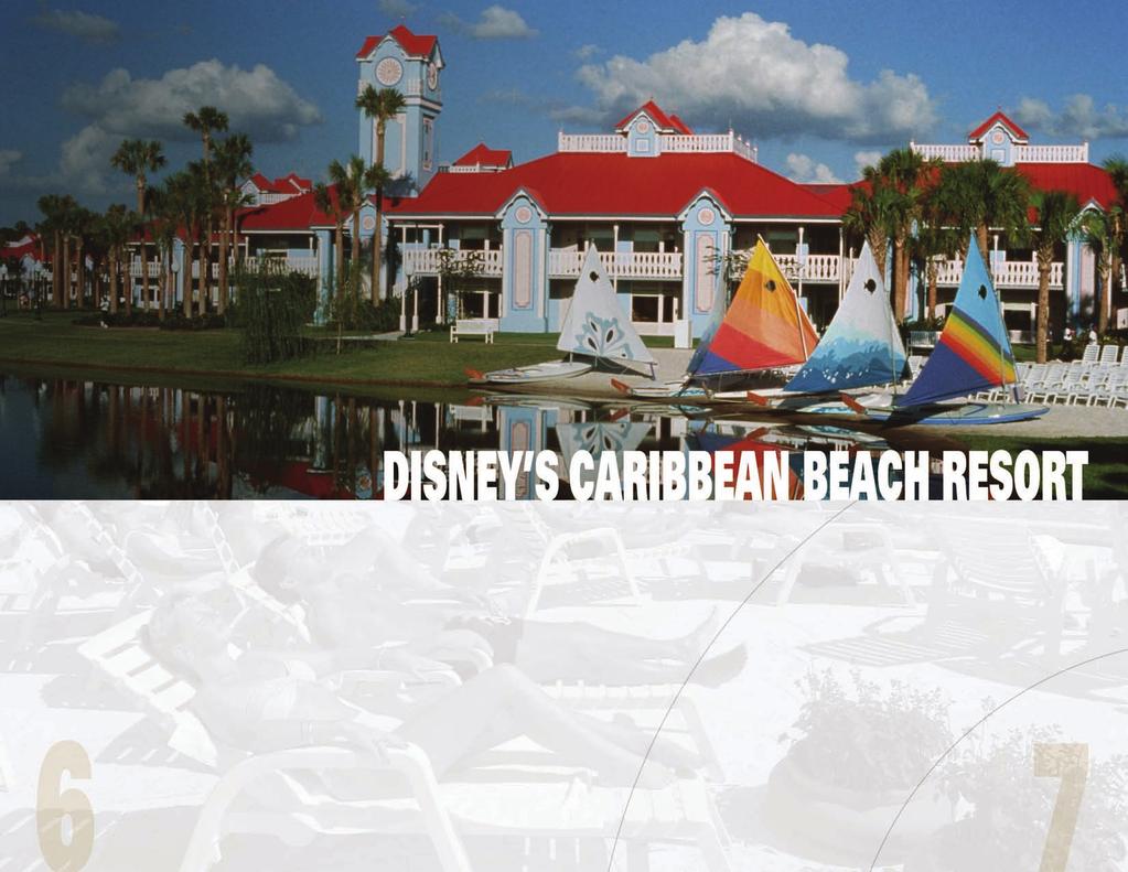 One of the most architecturally vibrant, Disney s Caribbean Beach Resort is made up of five brightly colored island villages each named after a Caribbean island.