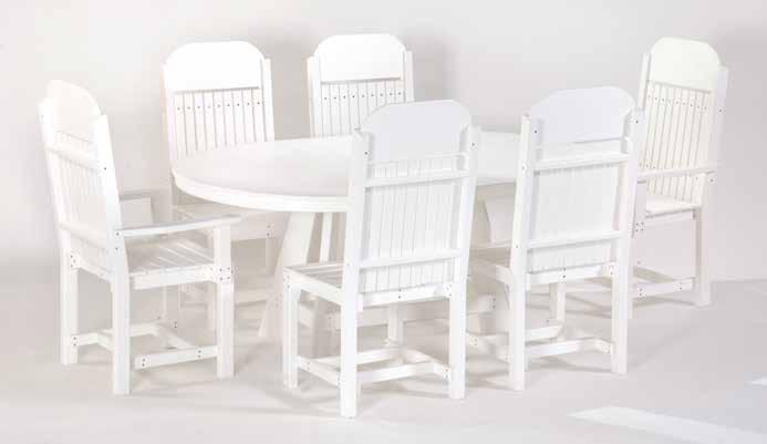 Patio Tables set 9 #850 36" x 60" Oval