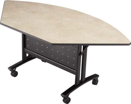Shaped tables allow