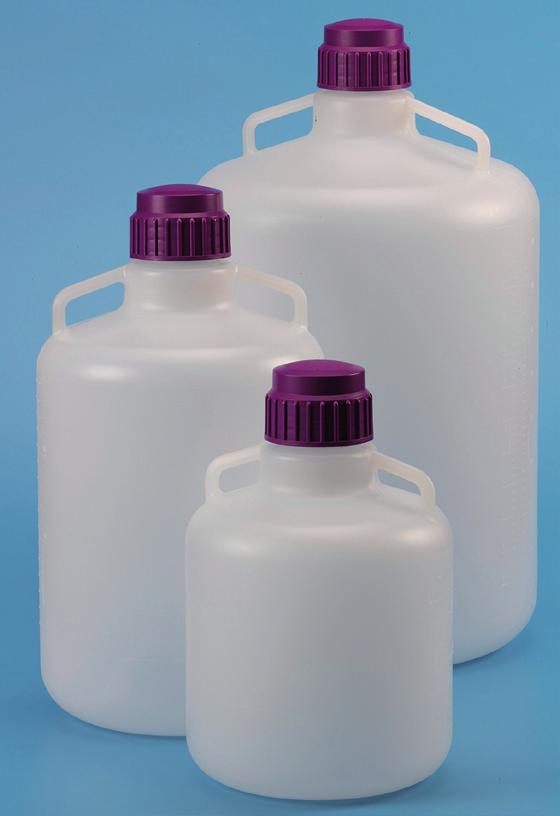 VWR Round Carboy, Narrow Mouth Use for storing and dispensing solutions and media.