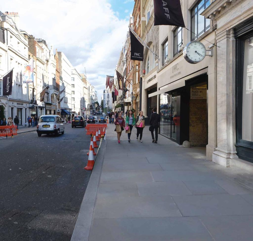 A HIGH QUALITY ENVIRONMENT Existing New Bond Street The proposals seek to introduce a high quality, easily accessible environment which reflects its international reputation.