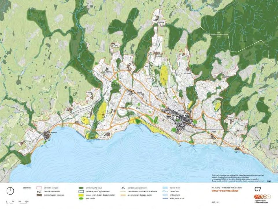 3. The campus in the regional planning context (PALM) > A green link to Lausanne through