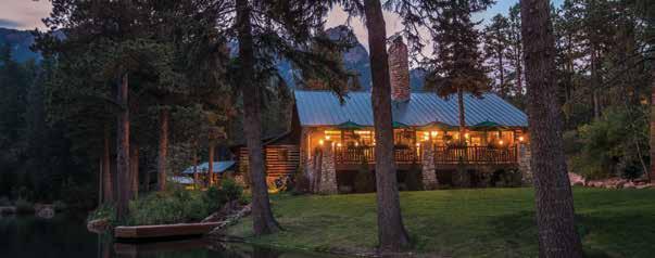 inspiration of a wilderness enclave. Escape in one of ten beautifully appointed cabins featuring fireplaces, rich furnishings, and modern amenities.