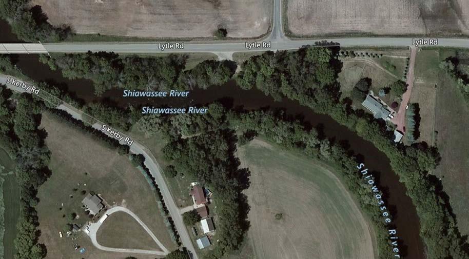 Shiawassee iver Water Trail Development lan Site 18 - Lytle oad County ark it/grill ack estroom Launch Signage Windsock Foot ath arallel arking arking otentially Description: Lytle oad features a