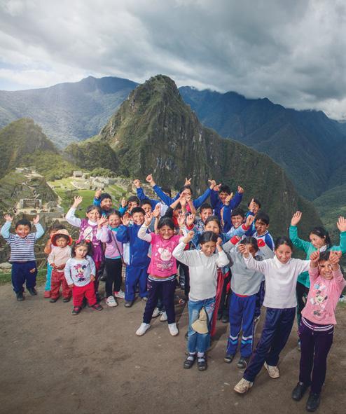 DISCOVERING MACHU PICCHU WITH PERURAIL This program enables children from different communities in Cusco to enjoy a unique and memorable journey to Machu