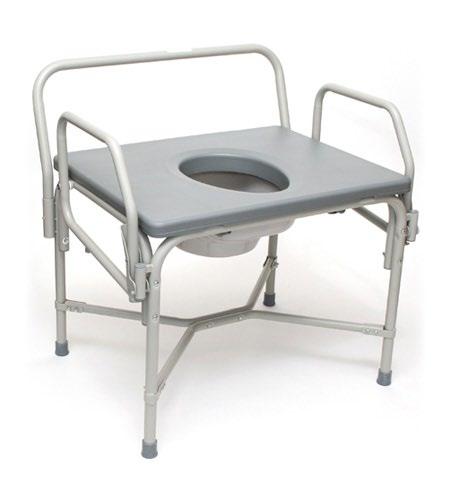 or as toilet safety rails. The Breezy Everyday Extra-wide design ideal for larger patients (650 lbs. weight capacity).