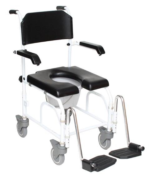 Rolling Chair can be used as a rolling commode for safe transport to and