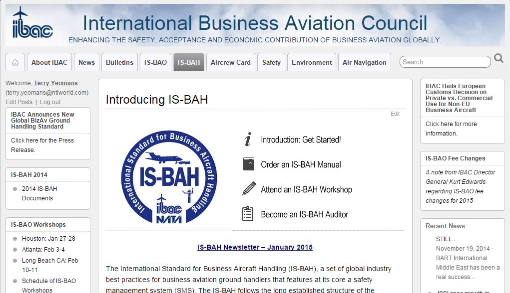 IS-BAH Policy Letter 2014-03 Inputs for Revisions: Users ICAO SARPs Studies / Industry Guidance Available