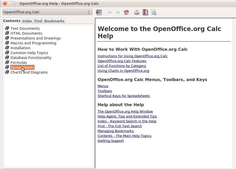 Skaičiuoklė 78 Turinys (Contents) OpenOffice.