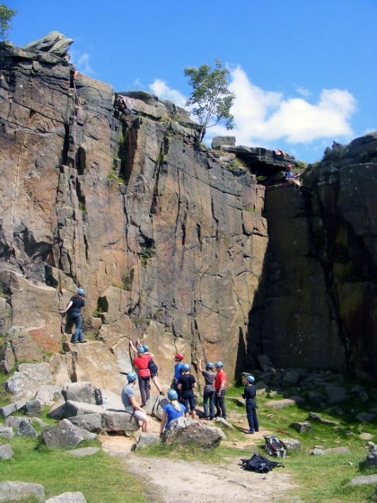Rock Climbing Experience the challenges and rewards of climbing the fabulous gritstone in the Peak District.