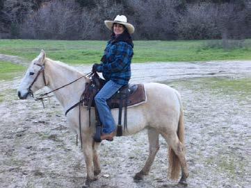 Connie loves to trail ride and one of her favorite places is behind the Camel Valley Trail and Saddle Club. Her best rides ever were at Big Meadow last year.