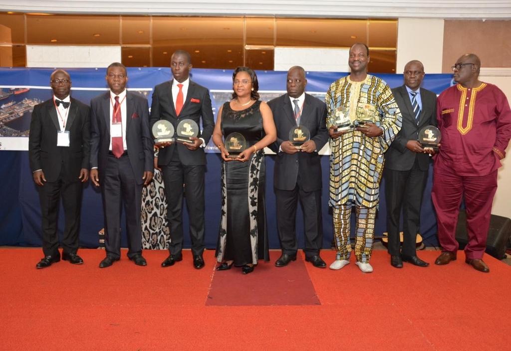 African Ports Awards Family photo of the winners of the PMAWCA "African
