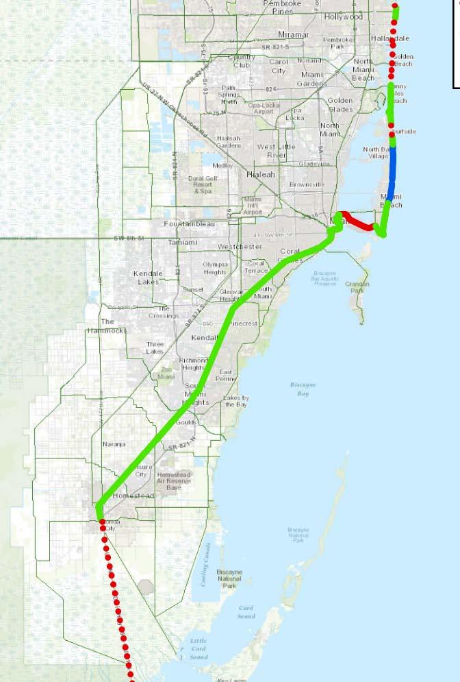 9-10. Readiness & 5 Yr. Program NORTH BEACH TRAIL TO HAULOVER CUT ECG Completed, 3.16 miles NORTH SHORE PARK TRAIL GAP 79 th to 87 th Street Est.