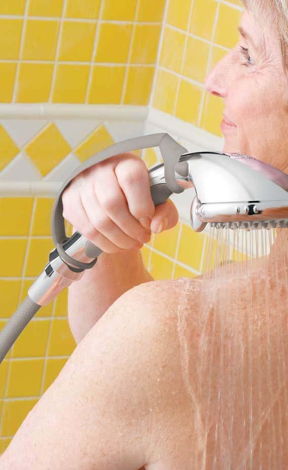 PAuSE CONTrOL HANDHELD SHOWEr DN8001 & DN8001CH reduce water flow with the touch