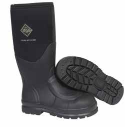 MUCK BOOTS ACP-STL0 Muck Arctic Pro 8mm CR flex-foam bootie with 4-way stretch nylon Fleece lined for added comfort and warmth 100% waterproof, lightweight and flexible Steel toe protection 2mm