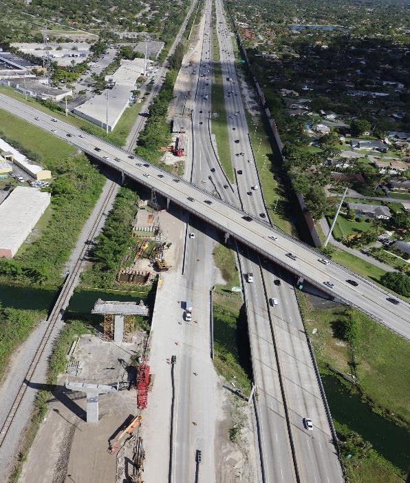 and from Florida s Turnpike, through the SW 120 th Street and SW 152 nd Street ramps Widens SW 128 th Street from