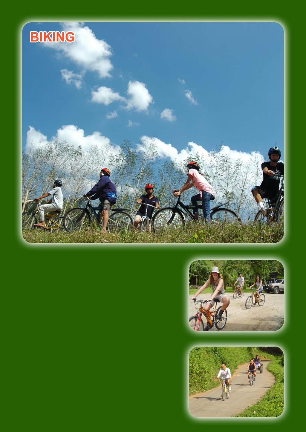 Biking Tour Code (SLC 04) Cycling on the bike along the tiny road, orientates the local way of villager's life, is a good activity to
