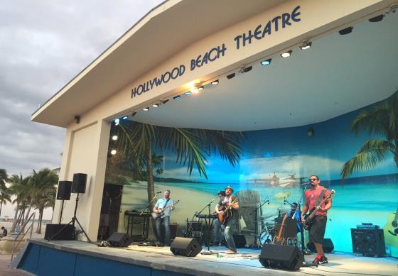 Paddleboard rentals Hollywood Beach Bandshell and Great Lawn Entertainment Venue Retail