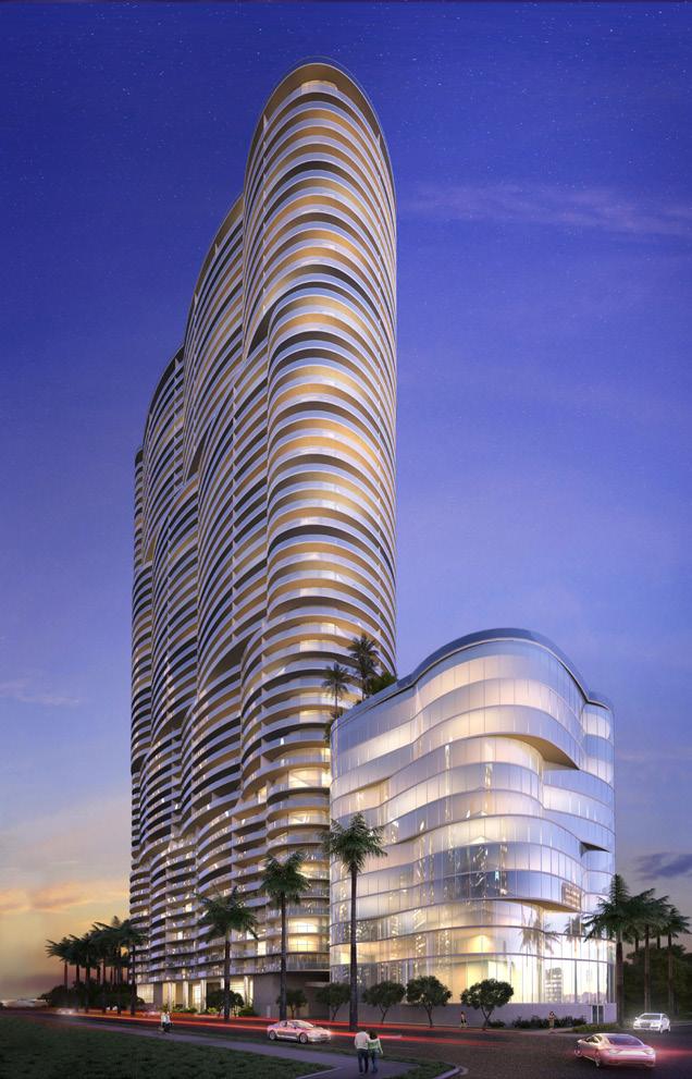 REACH BEYOND THE STARS While gorgeous residences, breathtaking architecture, and an enviable bay-front location are plenty to make Aria on the Bay special.