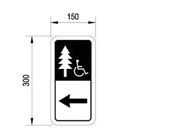 6.0 SIGNAGE REQUIREMENTS c. Accessible Trail Direction Sign shall be provided at intersections of accessible trails with non-accessible trails, to identify accessible trail routes.