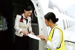 the flight crew determines a flight plan for the current flight and briefs the cabin attendants.