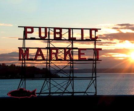 The Community Seattle, Washington lies on a narrow strip of land between the salt waters of Puget Sound and the fresh waters of Lake Washington.