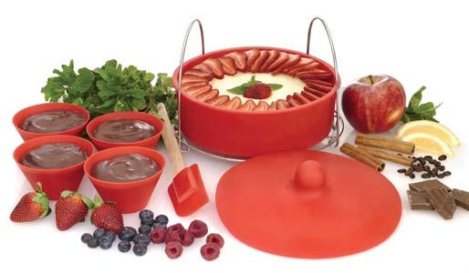 97 Fagor Dessert Kit Prepare delicious flans, puddings and even cheesecakes in this practical silicone dessert kit that can be used with any size Fagor Pressure cooker.