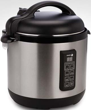 SMALL ELECTRICS 2009 CATALOG ELECTRIC MULTI-COOKER Fagor s 6 qt. Electric Multi-Cooker is a pressure cooker, a slow cooker and a rice cooker in one.