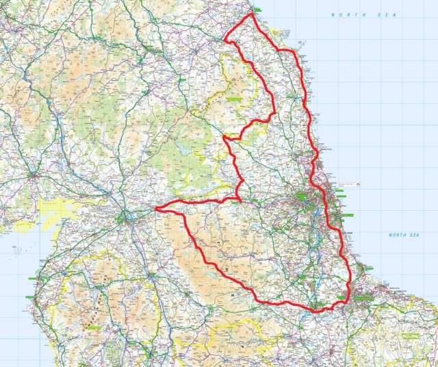 How you complete the route is all down to your planning with a lot of variations to consider but here are some suggested roads to consider on your route.