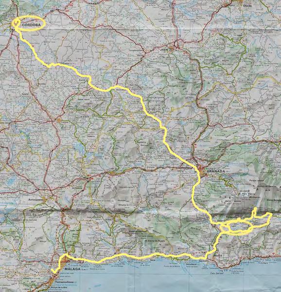 This map show our overall route highlighted.