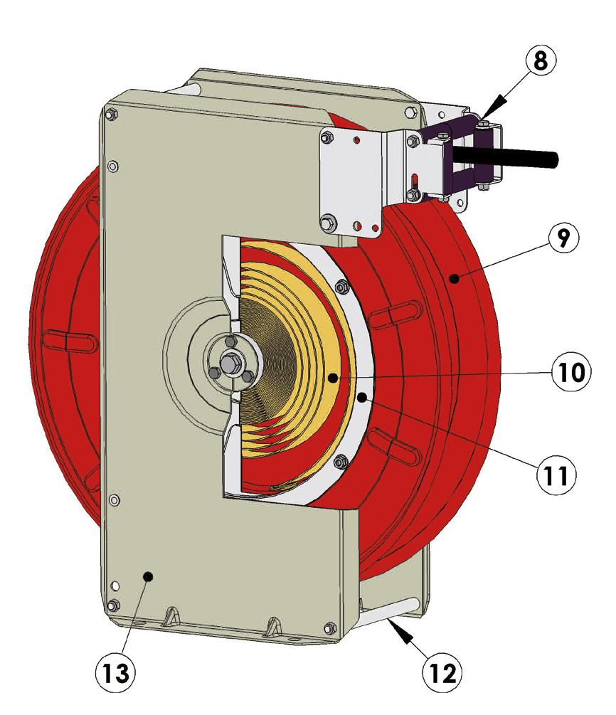 Sectional view Hose reel ST P.