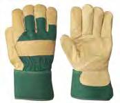 GLOVE 536PL (V5080800) YELLOW STRIPE BACK By dozen or 6 dz/cs Patch palm Fully fleece lined Inside elastic, rubberized cuff Size: L INSULATED FITTER S COWGRAIN AND PIGGRAIN